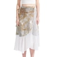 thumbnail image 1 of Marble Stylish Chiffon Beach Skirt with Polyester Straps for Women - for the Beach, 1 of 6