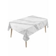 thumbnail image 1 of Marble Table Cloth, Modern Grey White Rock Monochrome Simple Waterproof Tablecloth for Rectangle Tables, Reusable Washable Fabric Table Cover for Restaurant Kitchen Dining Tables 54"x108", 1 of 6
