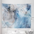 thumbnail image 1 of Marble Tapestry, Minimal Contemporary Abstract Curly Forms and Shapes in Cold Colors, Fabric Wall Hanging Decor for Bedroom Living Room Dorm, 5 Sizes, Blue Grey and Pale Tan, by Ambesonne, 1 of 1