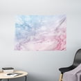 thumbnail image 1 of Marble Tapestry, Pastel Toned Cloudy Hazy Crack Lines Stained Antique Shabby Chic Design, Wall Hanging for Bedroom Living Room Dorm Decor, 60W X 40L Inches, Pale Blue Baby Pink, by Ambesonne, 1 of 2