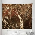 thumbnail image 1 of Marble Tapestry, Warm Earth Tones Abstract Lines and Natural Stains Modern Print, Fabric Wall Hanging Decor for Bedroom Living Room Dorm, 5 Sizes, Paprika Dark Brown and Ivory, by Ambesonne, 1 of 1