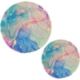 thumbnail image 1 of Marble Texture 2 Pack Pot Holders Trivets, Heat Resistant Hot Pads for Kitchen Table Decoration Trivets for Hot Dishes/Pot/Bowl/Teapot/Kitchen Hot Pads Trivets, 7" + 9.45", 1 of 7