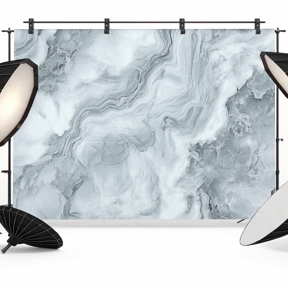 Marble Texture Backdrop for Photography, Abstract Grey White Gradient Art Photo Backdrop Portrait Background Party Banner Photo Backgrounds for Studio Booth Props, 12x8ft