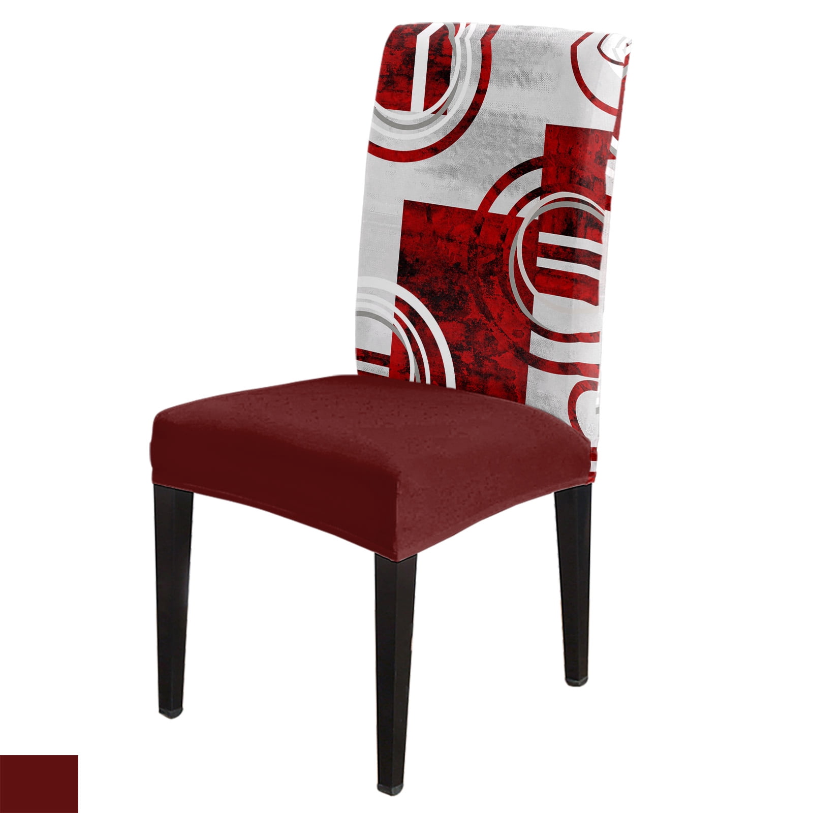 Marble Texture Dining Chair Cover Spandex Elastic Chair Slipcover Case ...