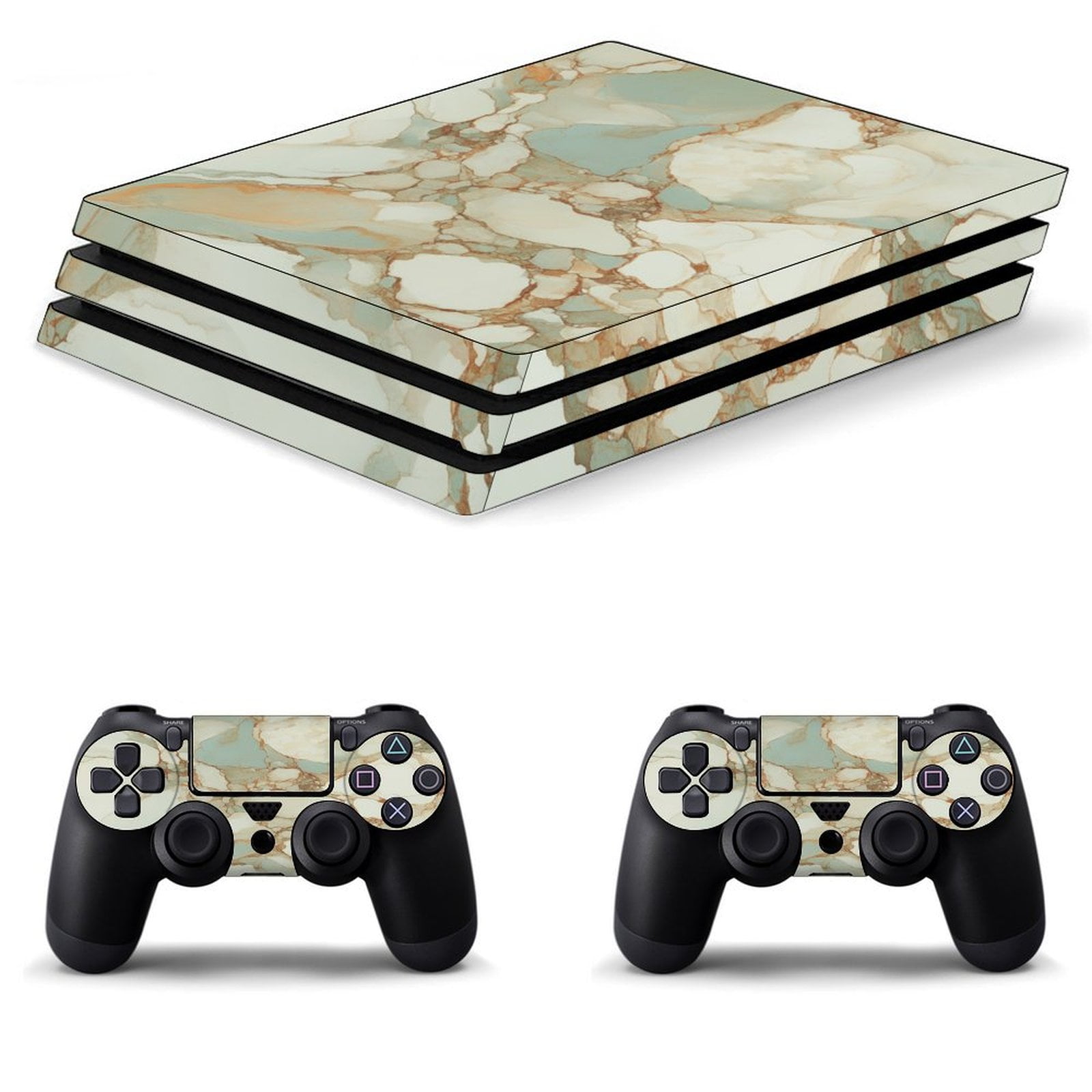 Marble Texture PS4/PS4 Pro/PS4 Slim Skin Sticker For Console And ...