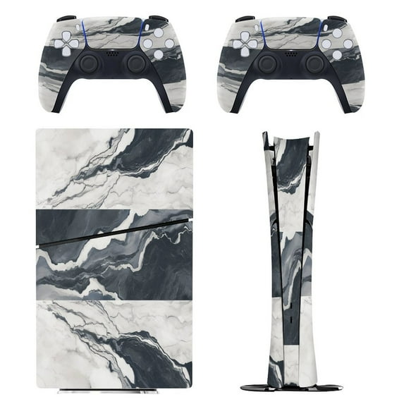Marble Texture PS5/PS5 Pro/PS5 Slim Digital Disc Skin Sticker For Console And Controller Skins