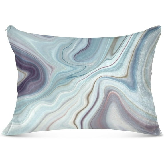 Marble Texture Pillowcases, Soft and Cozy Decor Giftsative Pillow Cases with Hidden Zipper for Bedroom, Sofa, Couch, Standard Size 20x26 Inches(167)