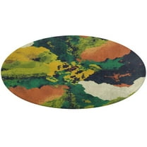 Marble Texture Rugs Trea Rugs Not-Slip Round Rugs Area Carpets for Living Room Carpet