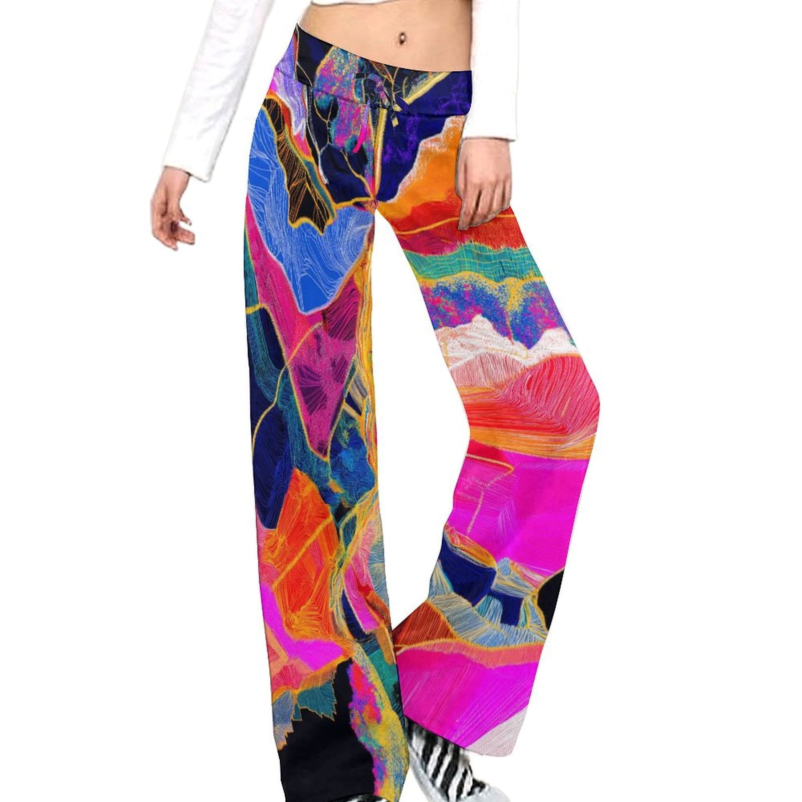 Sandwashed Modal Super Flowy Mid Rise Palazzo Pants With Pockets