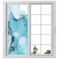 thumbnail image 1 of Marble Texture Window Privacy Film Blue White Cloudy Metallic Pattern Decorative Glass Window Film UV Blocking Static Cling Non-Adhesive Sticker Covering for Home Door 29.5 x 78.7 inches, 1 of 7