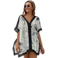thumbnail image 1 of Marble Texture Women's Swimsuit Coverup Summer Beach Cover Up Bathing Suit Dress, 1 of 6