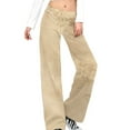 thumbnail image 1 of Marble Texture Women's Wide Leg Lounge High Waisted Loose Work Casual Outfits Trousers, 1 of 8