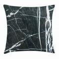 thumbnail image 1 of Marble Throw Pillow Cushion Cover, Grunge Natural Gemstone Nostalgic Marbling Architecture Culture Design, Decorative Square Accent Pillow Case, 16 X 16 Inches, Charcoal Grey White, by Ambesonne, 1 of 2