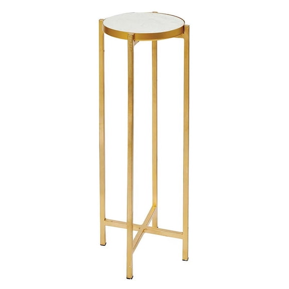 Marble Top Iron Side Table