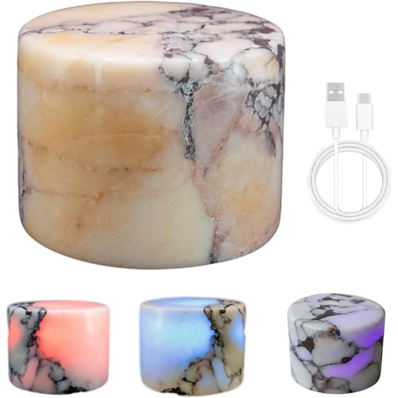 Marble Touch Lamp, Dimmable LED, Portable, for Desk, Nightstand, Bedroom