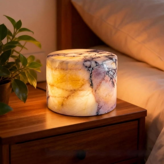 Marble Touch Lamp Rechargeable Night Light with Touch Control, Modern Contemporary Bedside Table Lamp for Living Room, Bedroom