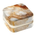 thumbnail image 1 of Marble Travel Portable Square Jewelry Box Earring Necklace Bracelet Organizer Storage Display Case Holder Stand Box Display, 1 of 6