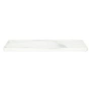 Marble Jewelry Tray for Kitchen Counter, Ceramic Dish Organizer for Cosmetics and Accessories