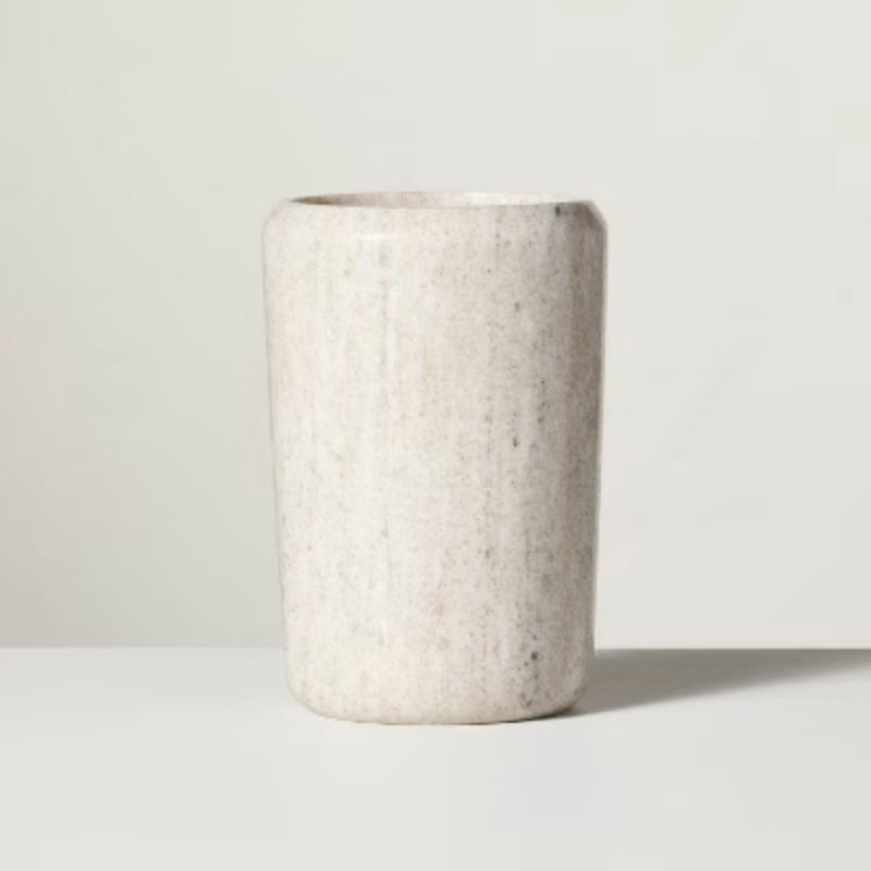 Marble Utensil Storage Warm Beige: Kitchen Island Organizer, Countertop Crock - Walmart.com
