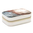 thumbnail image 1 of Marble Velvet Portable Jewelry Organizer Box with Removable Compartment - Gift and Jewelry Display, 1 of 7