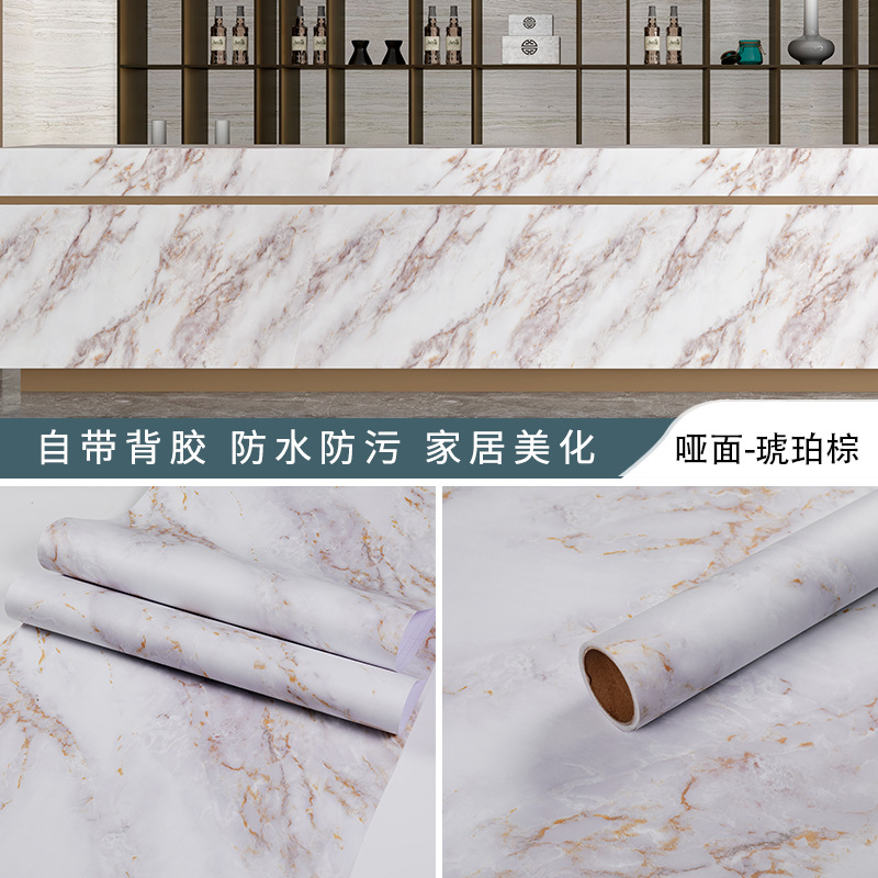 Marble Wallpaper Bathroom Wallpaper Kitchen Wallpaper Adhesive Marble