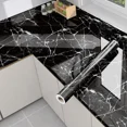 thumbnail image 1 of Marble Wallpaper Granite Diamond black,Self Adhesive Removable Waterproof Countertop Paper for Cabinet Furniture Kitchen (Diamond black,60CM x 500CM), 1 of 7