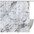 thumbnail image 1 of Marble Waterproof Printed Shower Curtain Sets with Hook for Bathroom Decoration - Bathroom Curtain for Home Decor, 1 of 6