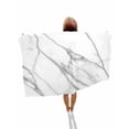 thumbnail image 1 of Marble White Beach Towels Oversized Super Absorbent, Ombre Grey Modern Minimalist Lightweight Bath Towel Quick Dry Sets For Bathroom/Pool/Rv Camping/Beach Play/Gym Room/Picnic 23"x47", 1 of 8
