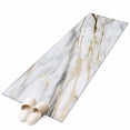 thumbnail image 1 of Marble White Gold 2'x6' Runner Rug, Modern Abstract Geometric Washable Non-Slip Area Rugs for Hallway Kitchen Floor Bedroom Entryway, Laundry Carpet Decoration Indoor Mat, 1 of 9