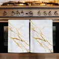thumbnail image 1 of Marble White Gold Kitchen Towels Set of 1, Modern Marbles Geometric Absorbent Dish Towels for Kitchen, Microfiber Hand Towel, Quick Drying Tea Towel for Cleaning Decorative Dishcloths, 1 of 7
