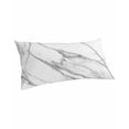 thumbnail image 1 of Marble White Pillow Covers King Size, Ombre Grey Modern Minimalist Soft Bed Throw Pillowcases Breathable Cooling Long Lumbar Body Pillow Sham Cover for Bed Sofa 20''x40'', 1 of 7