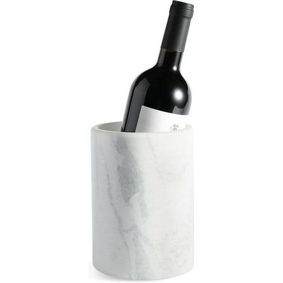 Marble Wine Bottle Chiller Bucket - Versatile Wine & Champagne Chillers for Bottles - Applicable to Kitchen Utensil Holder/Makeup Brush Holder/Pen Holder for desk That Also Serve as Lamp Shade