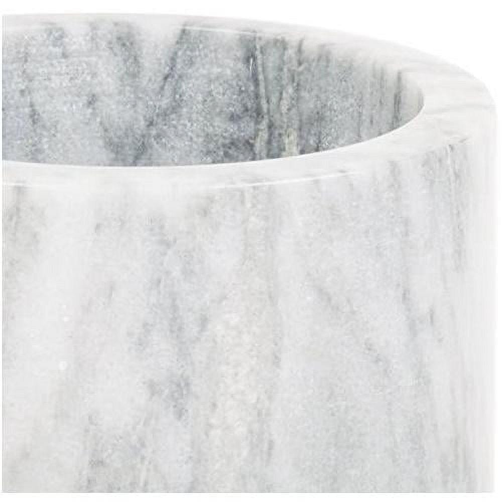 Marble Wine Cooler/Champagne Chiller, Natural White Marble, 6 X 4Inch