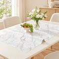 Marble-look Table Protector 36 X 60 In Waterproof Pvc Desk Mat ...