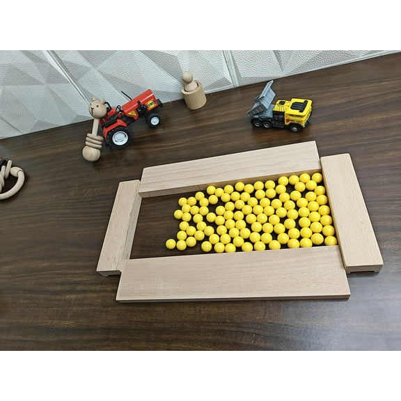 Marble run Plastic Balls unbreakable, 16 mm Marble run Balls, Shooter swirl, marble run kids playing balls christmas gift Yellow Balls play pack of 100 balls