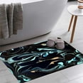 thumbnail image 1 of Marbled Dark Blue Gold Abstract Bath Rugs 16x24 Inch Non Slip Bath Mat Quick Dry Super Absorbent Thin Bath Rug Fit Under Door Washable Bath Floor Rugs for Bathroom Bathtub Shower Sink,Multi 1, 1 of 6