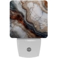 thumbnail image 1 of Marbled LED Square Night Lights - Small and Stylish Energy-Saving Lamps, 1 of 6