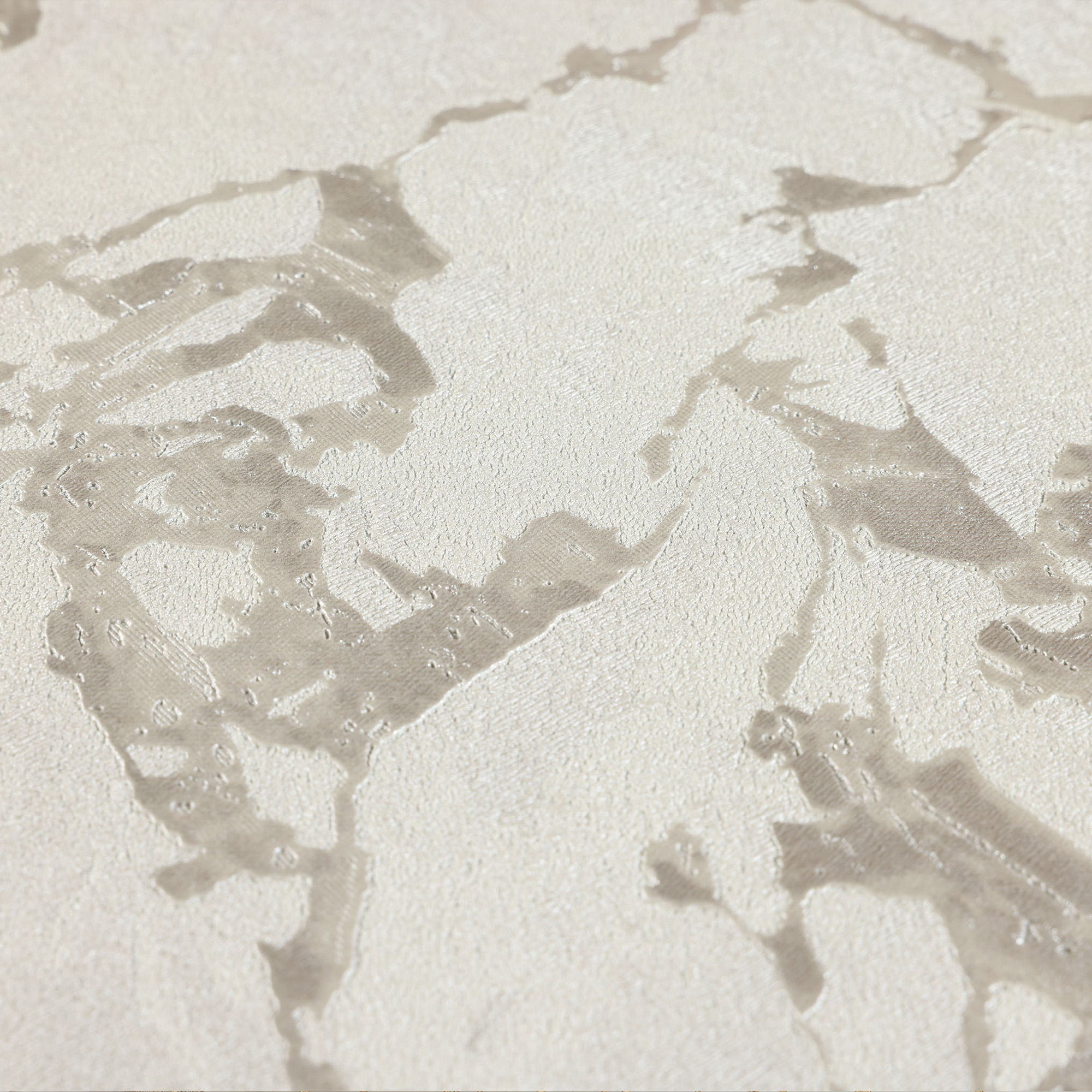 Marbled Light Gray Embossed Wallpaper, NonAdhesive Wallcovering Roll