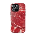 thumbnail image 1 of Marbled Raw Meat Wagyu Unique Pattern Texture Phone Case with iPhone 17 to 11 Pro Max, 1 of 2