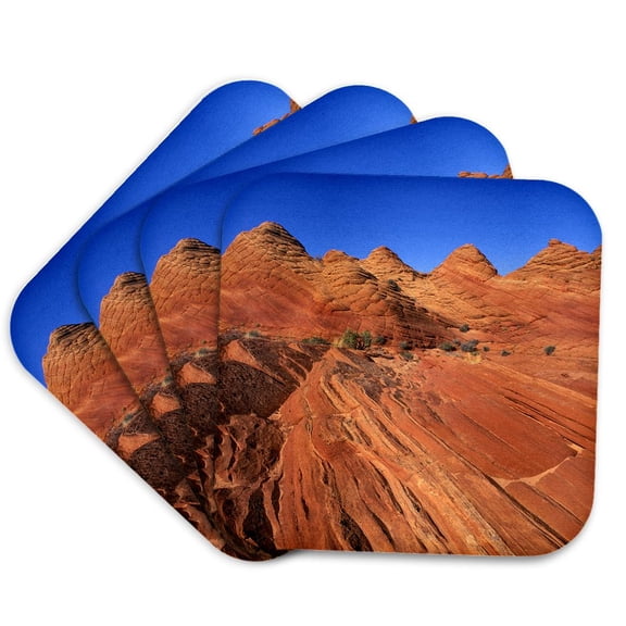 3drose, Marbled Sandstone, Paria Canyon-vermilion Cliffs Wilderness, Arizona, Set of 4 Coasters - Soft