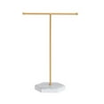 Marbled T-Shape Jewelry Rack, Necklace & Bracelet Stand with Hex Base ...
