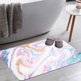 thumbnail image 1 of Marbleized Effect Ancient Oriental Bath Rugs 16x24 Inch Non Slip Bath Mat Quick Dry Absorbent Thin Bath Rug Fit Under Door Washable Bath Floor Rugs for Bathroom Bathtub Shower Sink,Multi 8, 1 of 6