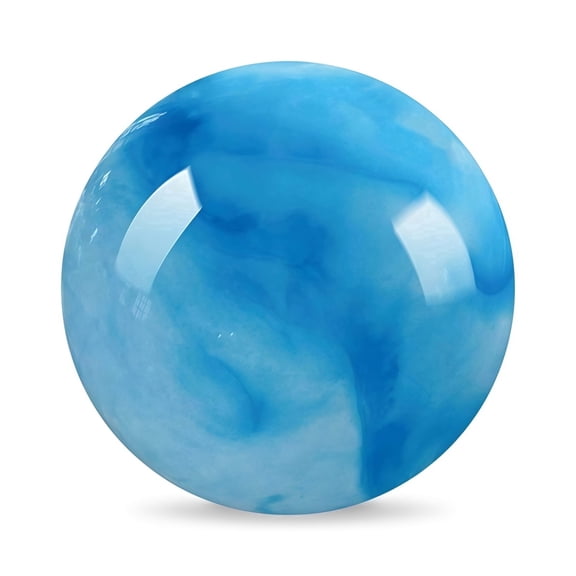 Marbleized Inflatable Playground Ball – 9-Inch Bouncy Ball for Indoor Outdoor Games, Dodgeball, Kickball, Pool, and Backyard Fun (Blue)