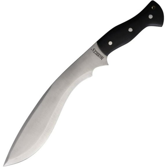 Marbles Marbles Black Micarta Fixed Blade 12in Stainless Steel Kukri MR619