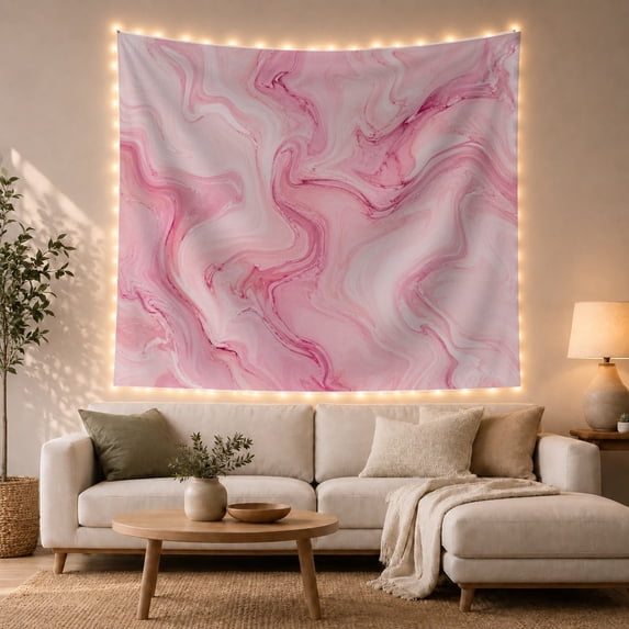 Marbling Main Consists with Flowing Organic Swirls Mimic, Mystical Fantasy for Space Lovers, Galaxy Room Decor, Housewarming Gift, Tapestry Wall Hanging for Bedroom and Dorm