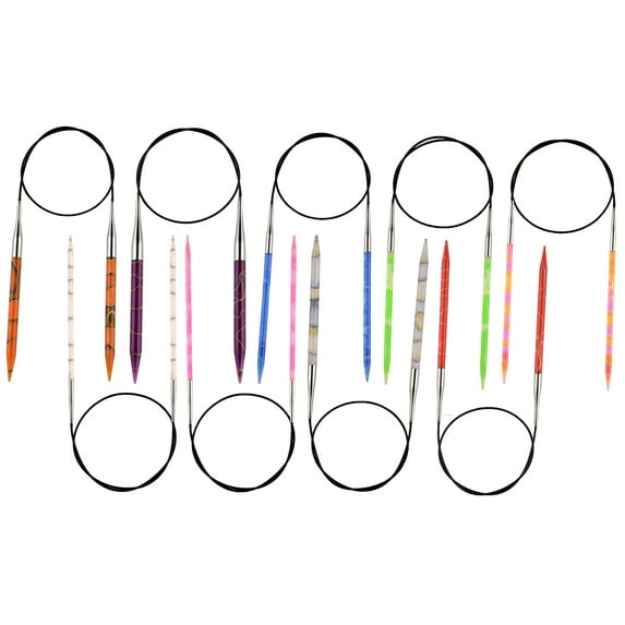Marblz Fixed Circular Needles 40"-Size 8/5mm