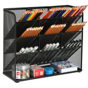 Marbrasse Desk Pen Organizer Office Desktop Organizer Collection  Multi-Functional Pen Holder, 1 Pack