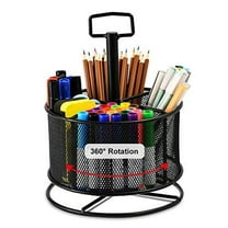 Office School Home/Teacher Supplies Mesh Desk Pen Organizer (Black)