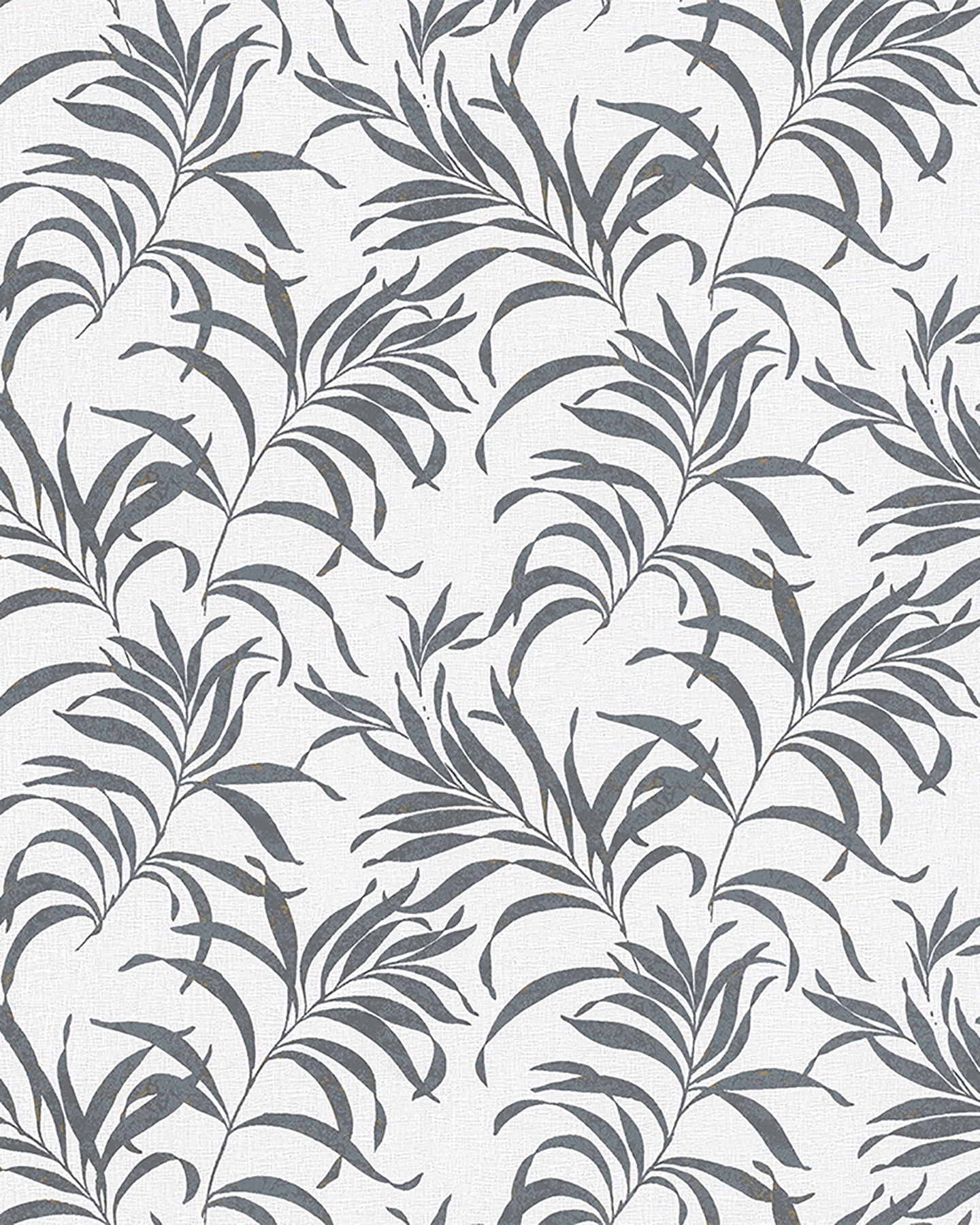 Valentina Grey Botanical Leaf Non-Woven Wallpaper, 20.5-in x 33-ft