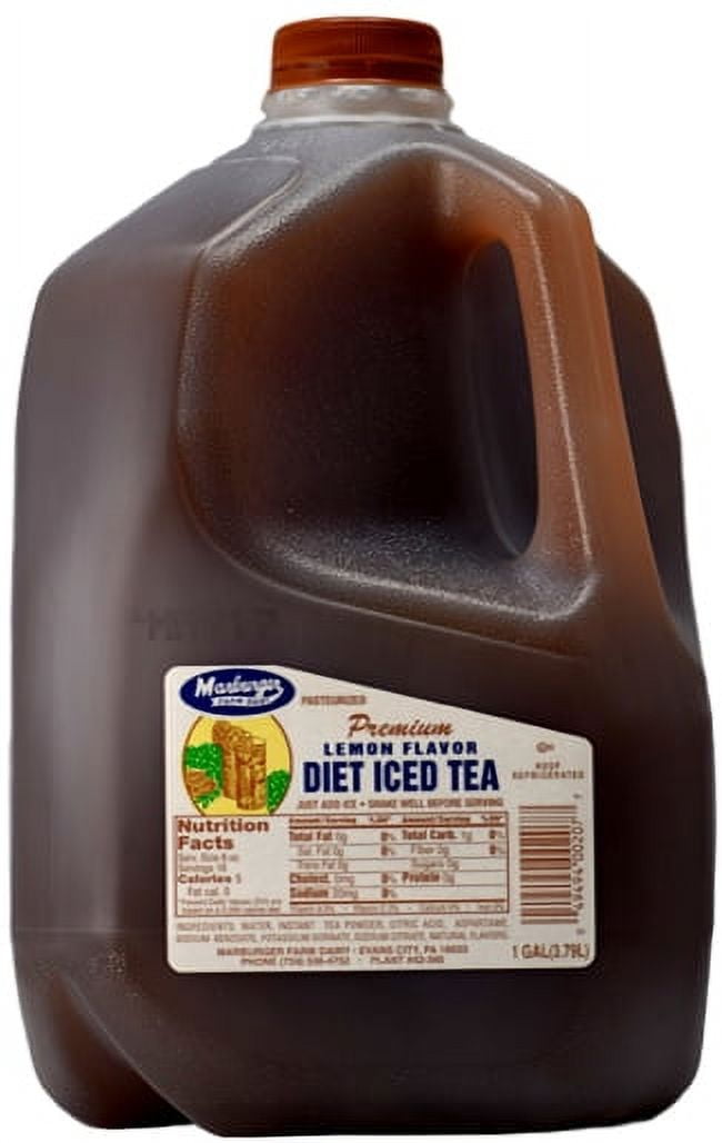 Marburger Farm Dairy Diet Lemon Iced Tea, 1 Gallon, Naturally Caffeinated